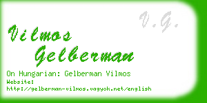 vilmos gelberman business card